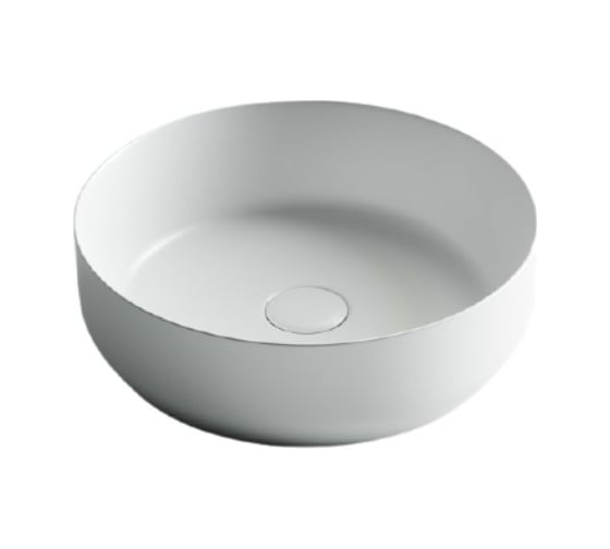 Умывальник чаша Ceramicanova Element накладная круглая, 390х390х120 мм CN6022