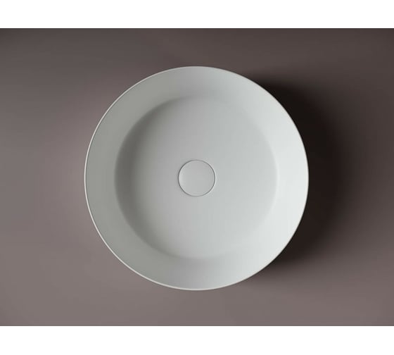 Умывальник чаша Ceramicanova Element накладная, круглая, цвет белый матовый 390х390х120 мм CN6022MW
