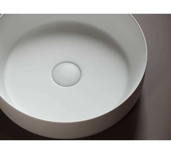 Умывальник чаша Ceramicanova Element накладная, круглая, цвет белый матовый 390х390х120 мм CN6022MW