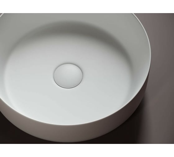 Умывальник чаша Ceramicanova Element накладная, круглая, цвет белый матовый 390х390х120 мм CN6022MW