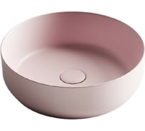 Умывальник чаша Ceramicanova Element накладная, круглая, цвет розовый матовый, 390х390х120 мм CN6022MP
