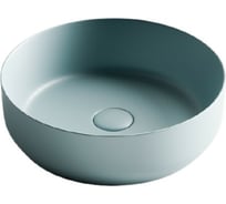 Умывальник чаша Ceramicanova  Element накладная, круглая, цвет голубой матовый, 390х390х120 мм CN6022ML