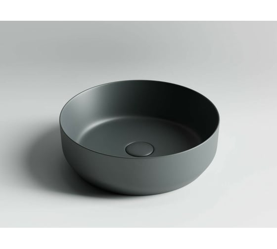 Умывальник чаша Ceramicanova Element накладная, цвет темный антрацит матовый 390х390х120 мм CN6022MDH