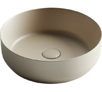 Умывальник чаша Ceramicanova Element накладная, круглая, цвет капучино матовый 390х390х120 мм CN6022MC