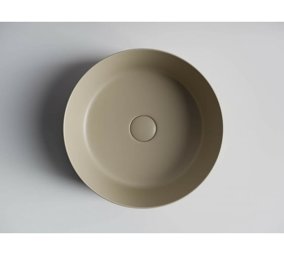 Умывальник чаша Ceramicanova  Element накладная, круглая, цвет капучино матовый 390х390х120 мм CN6022MC
