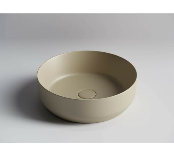 Умывальник чаша Ceramicanova  Element накладная, круглая, цвет капучино матовый 390х390х120 мм CN6022MC