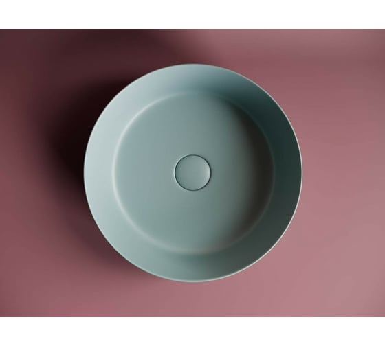 Умывальник чаша Ceramicanova Element накладная, круглая цвет зеленый матовый 390х390х120 мм CN6022MLG