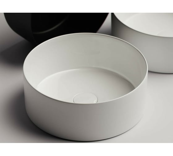 Умывальник чаша Ceramicanova Element накладная, круглая 358х358х137 мм CN6032