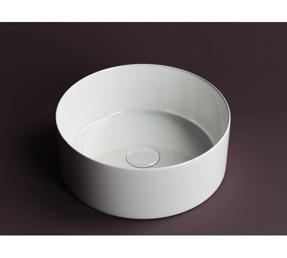 Умывальник чаша Ceramicanova Element накладная, круглая 358х358х137 мм CN6032