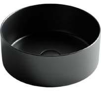 Умывальник чаша Ceramicanova Element накладная, круглая цвет чёрный матовый 358х358х137 мм CN6032MB