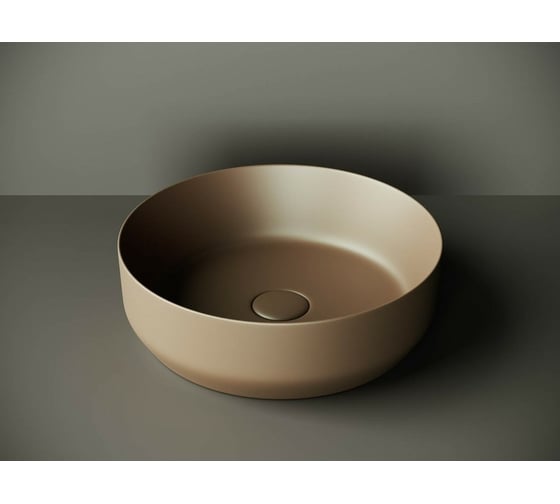 Умывальник чаша Ceramicanova Element накладная, темно-коричневый матовый 390х390х120 мм CN6022MDB