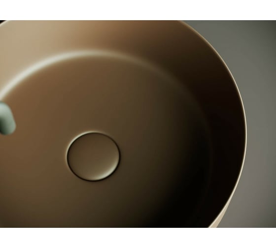 Умывальник чаша Ceramicanova Element накладная, темно-коричневый матовый 390х390х120 мм CN6022MDB