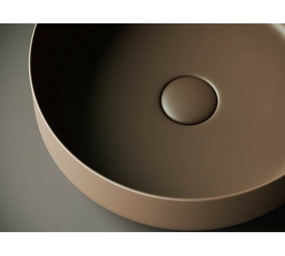 Умывальник чаша Ceramicanova Element накладная, темно-коричневый матовый 390х390х120 мм CN6022MDB