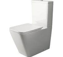 Напольная пристенная чаша унитаза Ceramicanova CUBIC Rimless CN1803-B