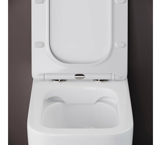 Напольная пристенная чаша унитаза Ceramicanova CUBIC Rimless CN1803-B