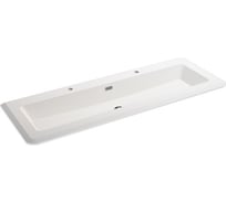 Раковина из искусственного мрамора Cezares Bianco opaco, 141x49x14 см 50265