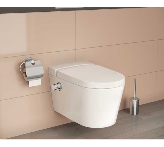 Безободковый подвесной унитаз Vitra Nest (c функцией биде, встроенным смесителем, с бачком Fresh для моющего средства)  5176B003-6233