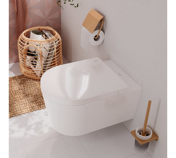Унитаз подвесной Hansgrohe EluPura S 540, смыв AquaFall, белый 60193450