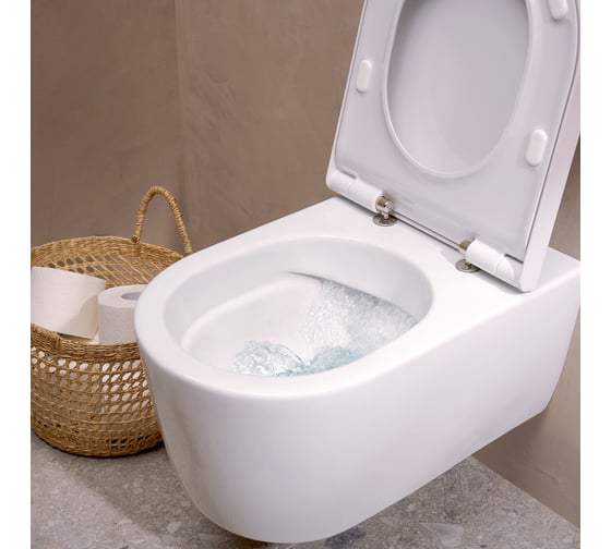 Унитаз подвесной Hansgrohe EluPura S 540, смыв AquaFall, белый 60193450