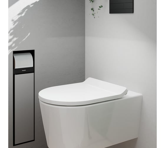 Унитаз подвесной Hansgrohe EluPura S 540, смыв AquaFall, белый 60193450