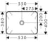 Раковина-чаша Hansgrohe Xuniva Q 550x400 без перелива, белый 60168450 2