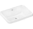 Раковина встраиваемая Hansgrohe Xuniva Q 550x400 с переливом, белый 60158450 1
