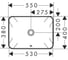 Раковина встраиваемая Hansgrohe Xuniva Q 550x400 с переливом, белый 60158450 2