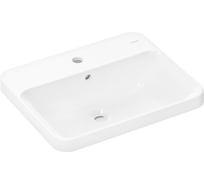 Раковина встраиваемая Hansgrohe Xuniva Q 550x450 с отверстием под смеситель и переливом, белый 60162450