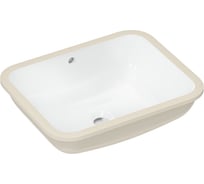 Раковина подстольная Hansgrohe Xuniva Q внутренняя чаша 450x350, с переливом, белый 60154450