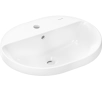 Раковина встраиваемая Hansgrohe Xuniva U 550x450 с отверстием под смеситель и переливом, белый 60161450