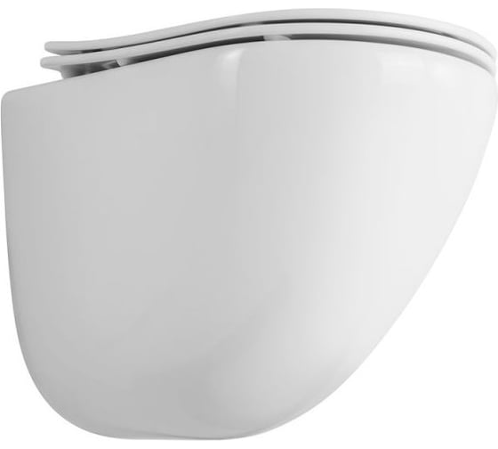 Чаша подвесного унитаза безободкового BelBagno AMANDA-TOR закрытый низ, смыв TORNADO, BB051CH-TOR-FC