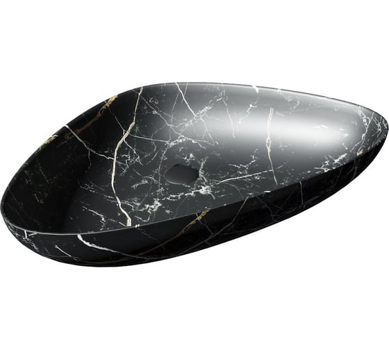 Раковина для ванной накладная Teymi Ellie 60, черный мрамор T50599 ЦБ-00269576