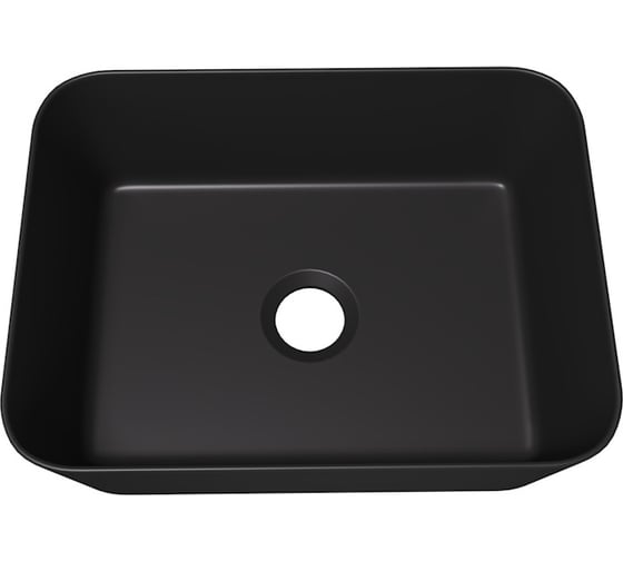Раковина для ванной накладная Teymi Helmi Mini 40, черный матовый T50288 ЦБ-00270607