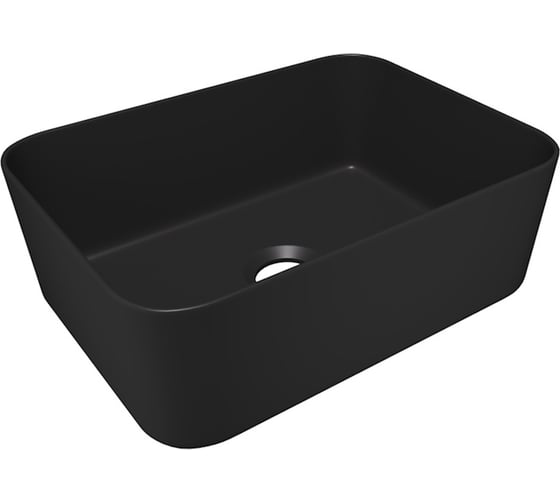 Раковина для ванной накладная Teymi Helmi Mini 40, черный матовый T50288 ЦБ-00270607