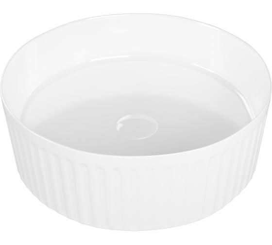 Раковина для ванной круглая накладная Teymi Martta D36 белая T52102 ЦБ-00270391