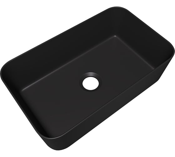 Раковина для ванной накладная Teymi Helmi Mini 48 черный матовый T50287 ЦБ-00270413