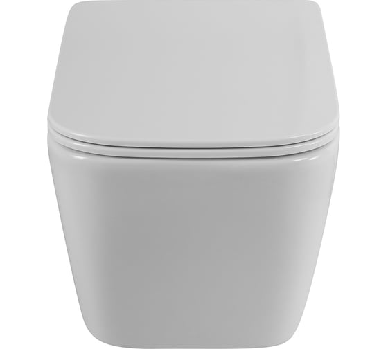 Унитаз подвесной безободковый BelBagno DUE 2.0 с сиденьем дюропласт soft close BB7107CHR/SC