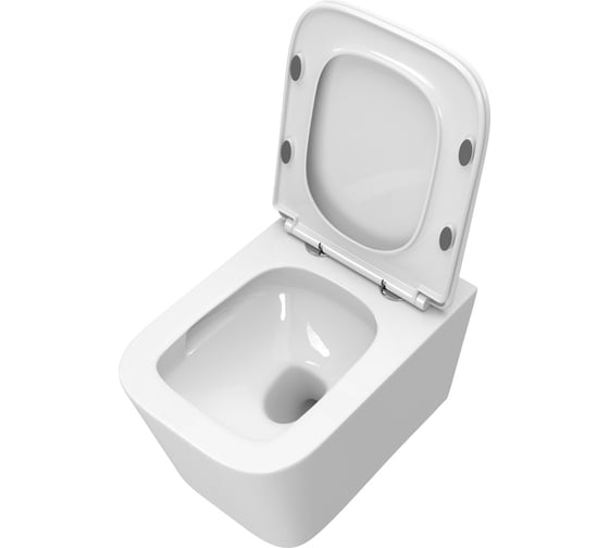 Унитаз подвесной BelBagno DUE-TOR безободковый, с системой смыва "Торнадо", с сиденьем soft close, BB5171CH-TOR/SC