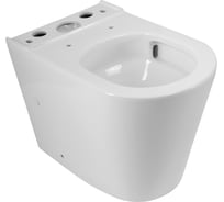 Чаша унитаза безободкового BelBagno FLAY-TOR P-trap, смыв TORNADO BB2149CP-TOR