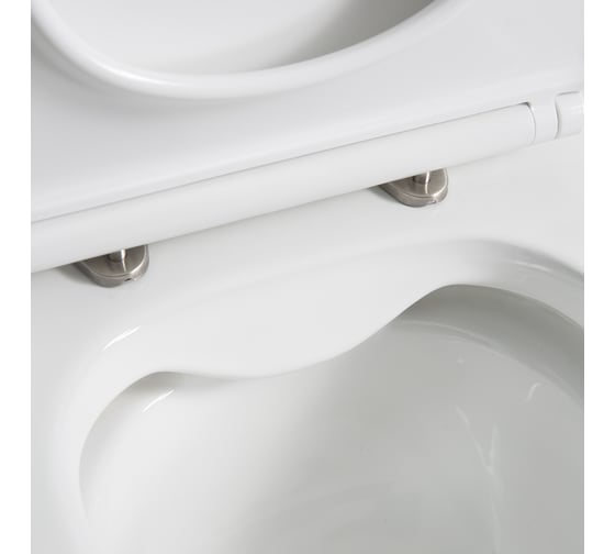 Чаша безободкового унитаза BelBagno LOUNGE с сиденьем дюропласт soft close, P-trap, BB045CPR/SC