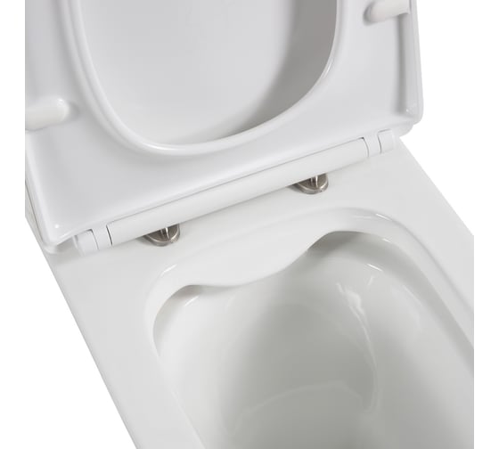 Чаша безободкового унитаза BelBagno LOUNGE с сиденьем дюропласт soft close, P-trap, BB045CPR/SC