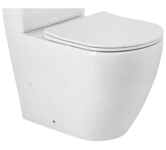 Чаша унитаза безободкового BelBagno SFERA-TOR P-trap, смыв TORNADO BB2141CP-TOR