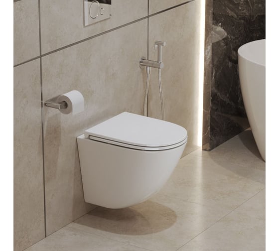 Чаша унитаза подвесного безободкового BelBagno SFERA-TOR смыв TORNADO BB046CH-TOR