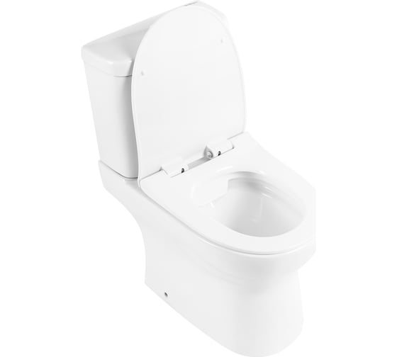 Чаша безободкового унитаза BelBagno STEAM с сиденьем дюропласт soft close, P-trap, BB130CPR/SC
