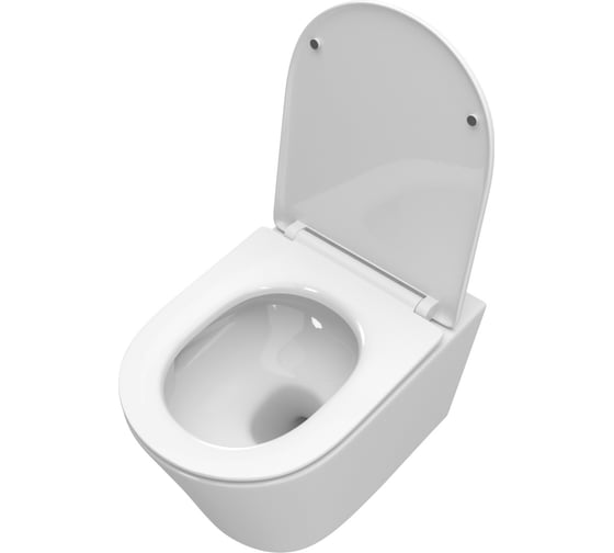Унитаз подвесной BelBagno TRE-TOR безободковый, с системой смыва "Торнадо", с сиденьем soft close, BB5180CH-TOR/SC