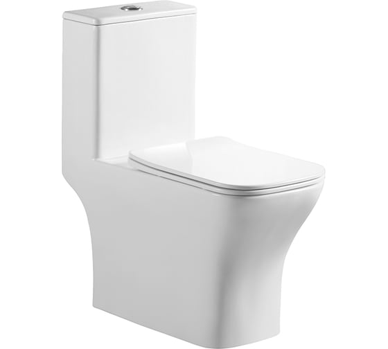 Унитаз-моноблок BelBagno NEON с сиденьем дюропласт soft close, P-trap BB8617CPR-MN/SC