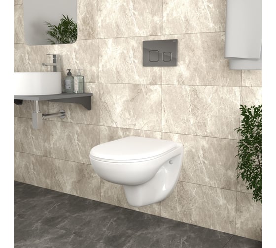 Комплект Bauedge BAU 6 в 1: инсталляция BAU PRO для подвесного унитаза, унитаз подвесной безободковый Bau Novo, быстросъемное сиденье микролифт, клавиша BAU Strike, хром E458103-BN0111-E00101