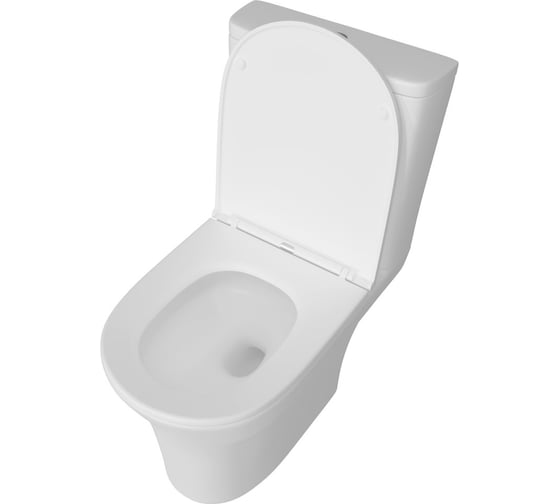 Унитаз напольный Teymi Ellie Vortex безободковый, сиденье микролифт T40206 ЦБ-00269643