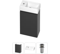 Комплект подвесной тумбы с раковиной для ванной и туалета Wellsee WC Area в наборе 3 в 1 20216832R