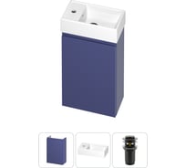 Комплект подвесной тумбы с раковиной для ванной и туалета Wellsee WC Area в наборе 3 в 1 20216839R